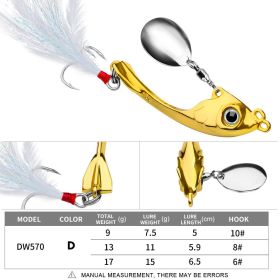 Lure String Moon Spinning Sequins Long-distance Casting (Option: D-13g)